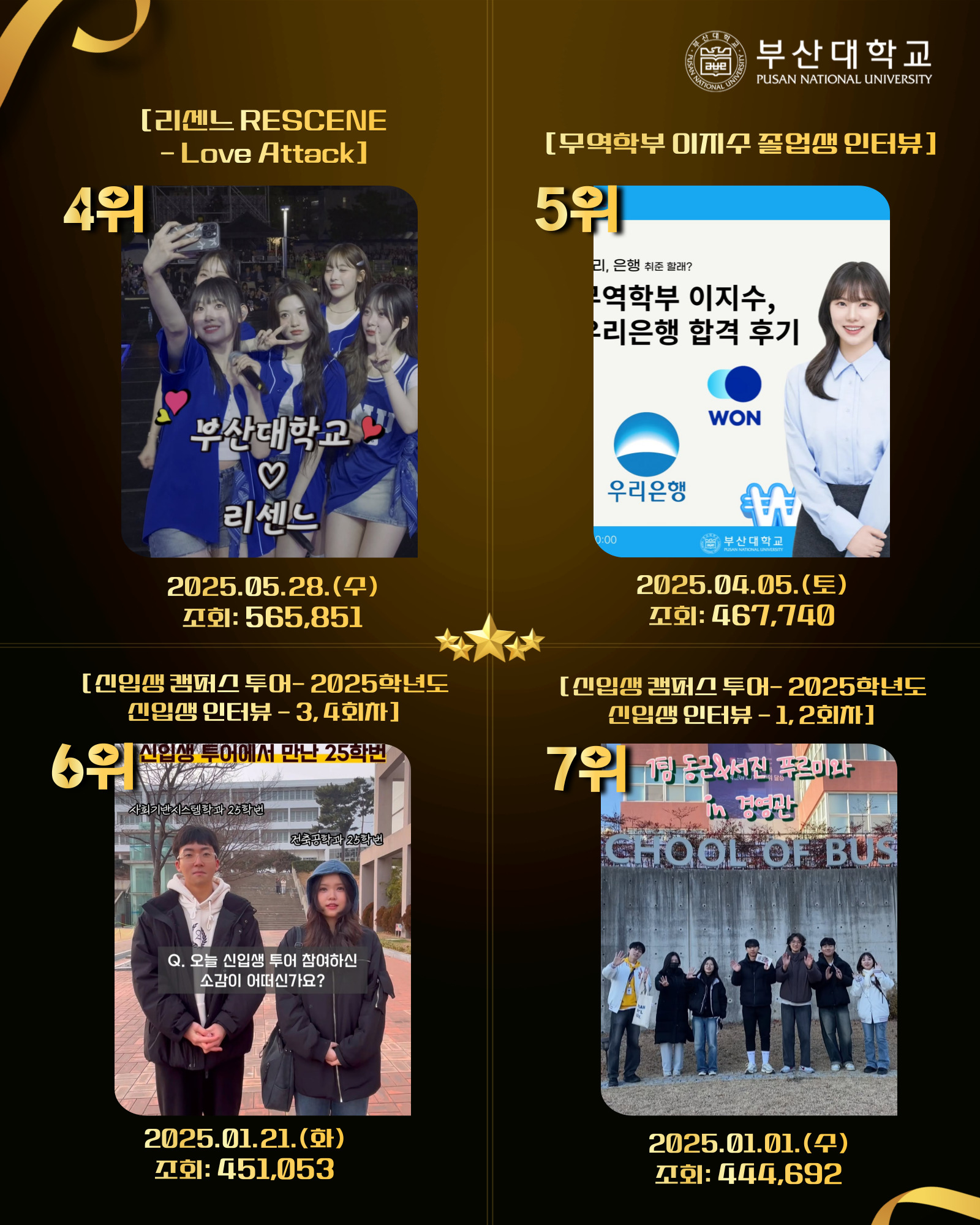 '[PNU_대학생활] 2025년 부산대학교 SNS Top 30' 첨부파일 이미지, 상세내용은 아래내용 참고