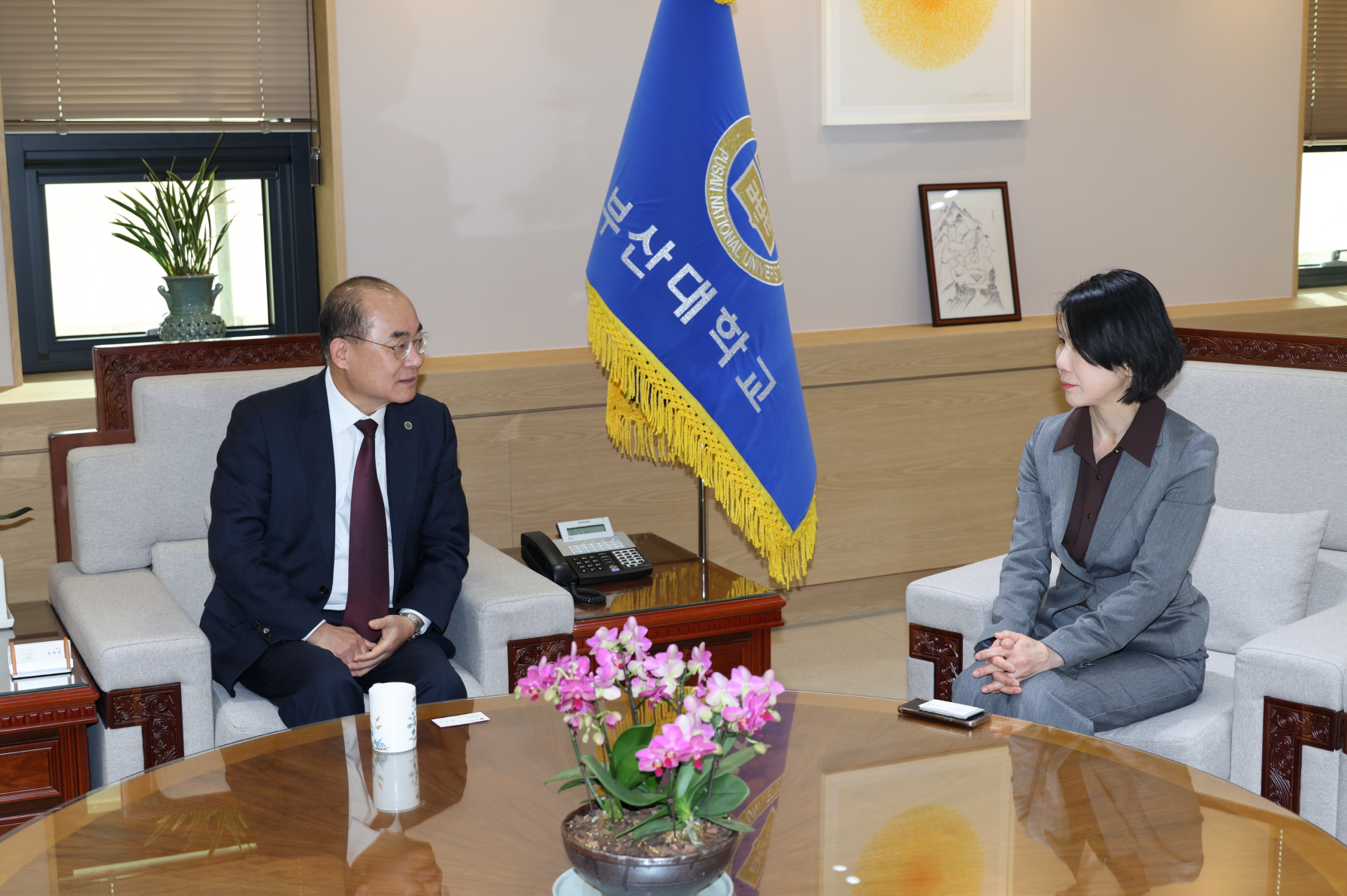 '내빈 접견_권성연 신임 부산시 교육개혁지원관'